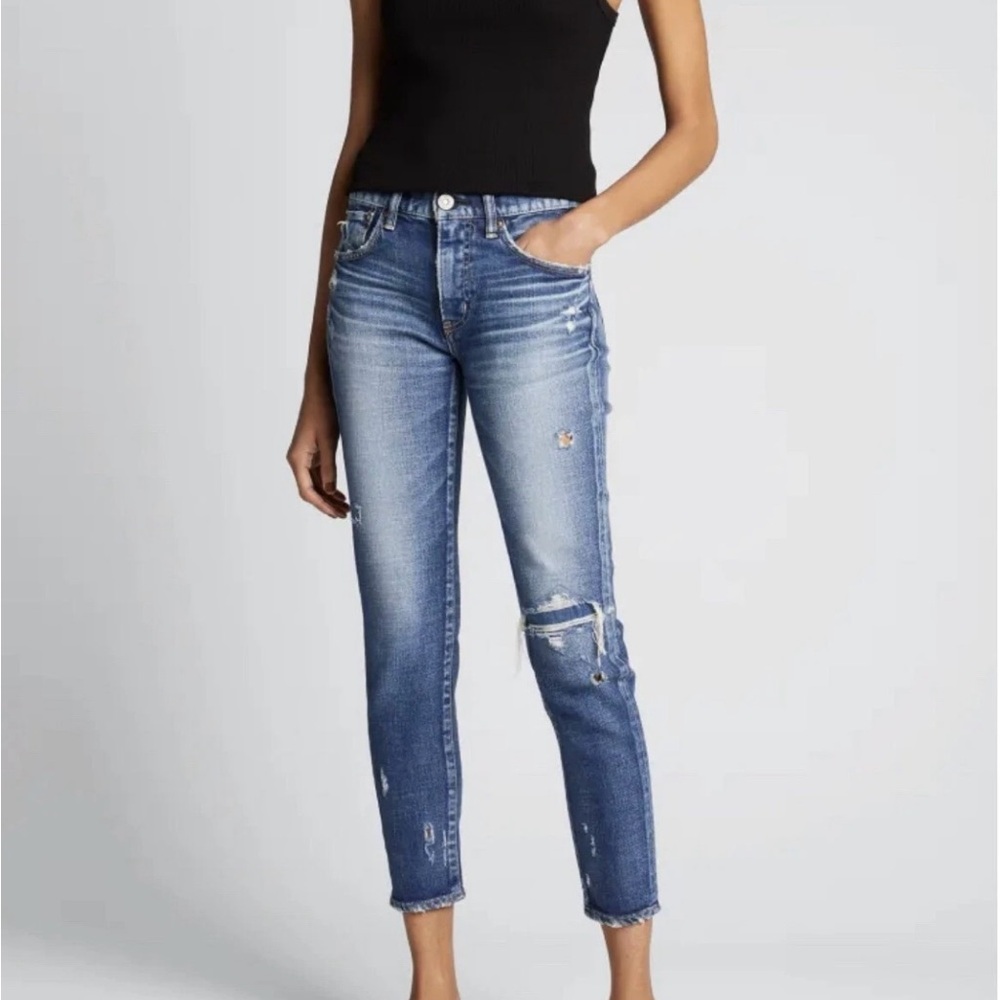Moussy Vintage Distressed Skinny Jeans Japanese